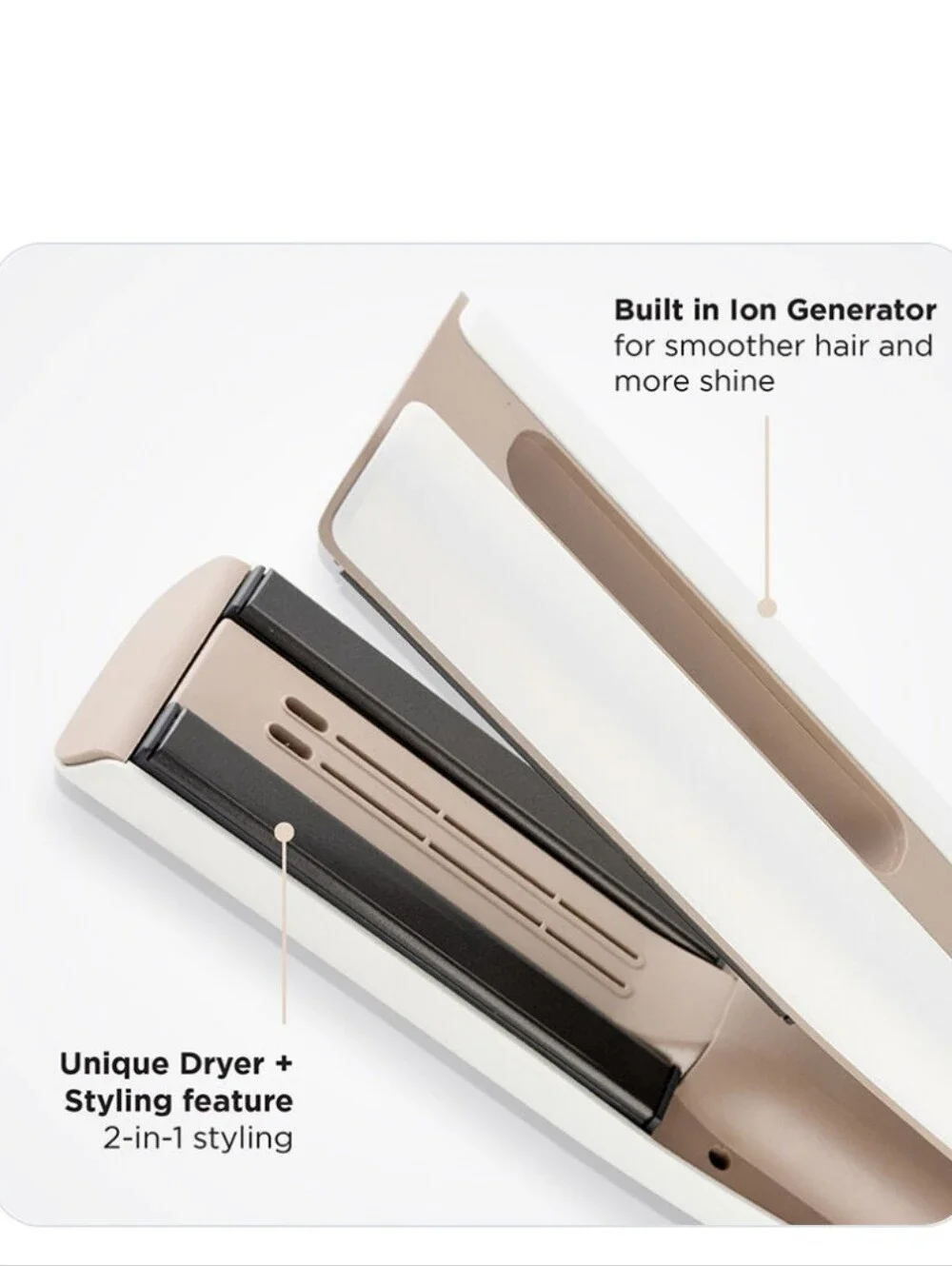 CHI LAVA Air glide - Pearl Hair Tools Flat Iron Dryer Combo